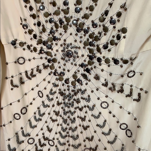 Nanette Lenore cold shoulder silk beaded blouse - Picture 7 of 7